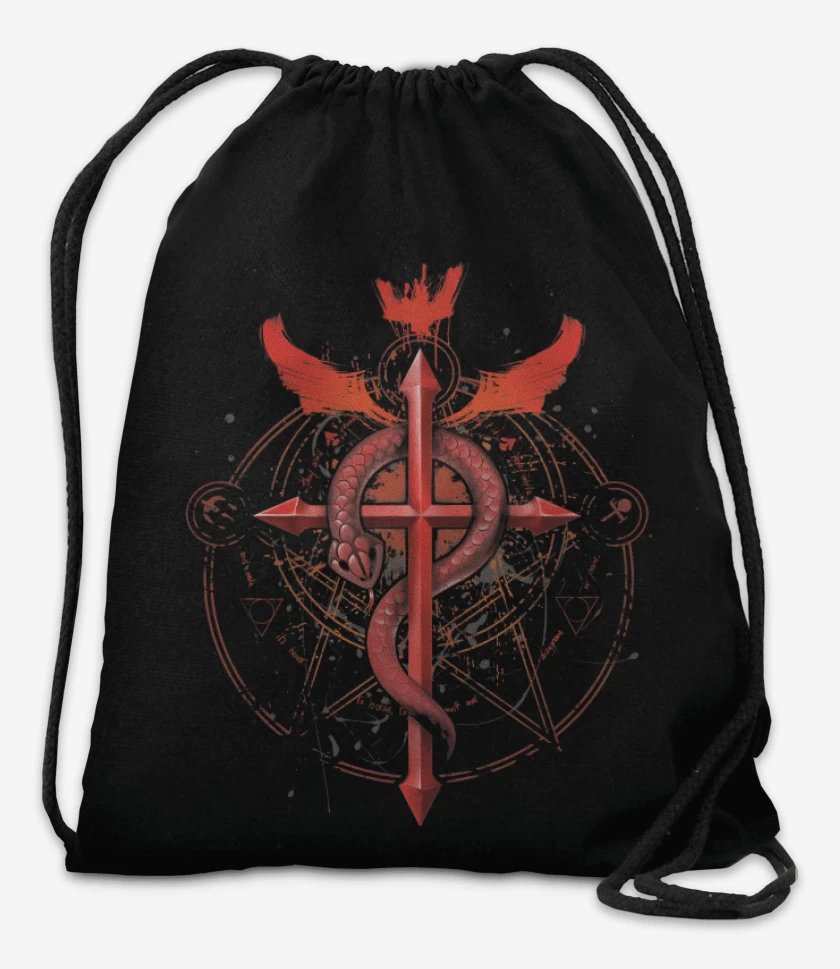 Mochila Negro de Símbolo de Alquimistas