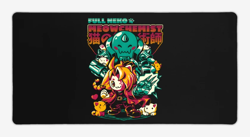 Mouse pad Gamer Negro de FullNeko Meowchemist