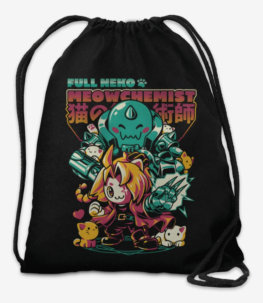 Mochila Negro de FullNeko Meowchemist