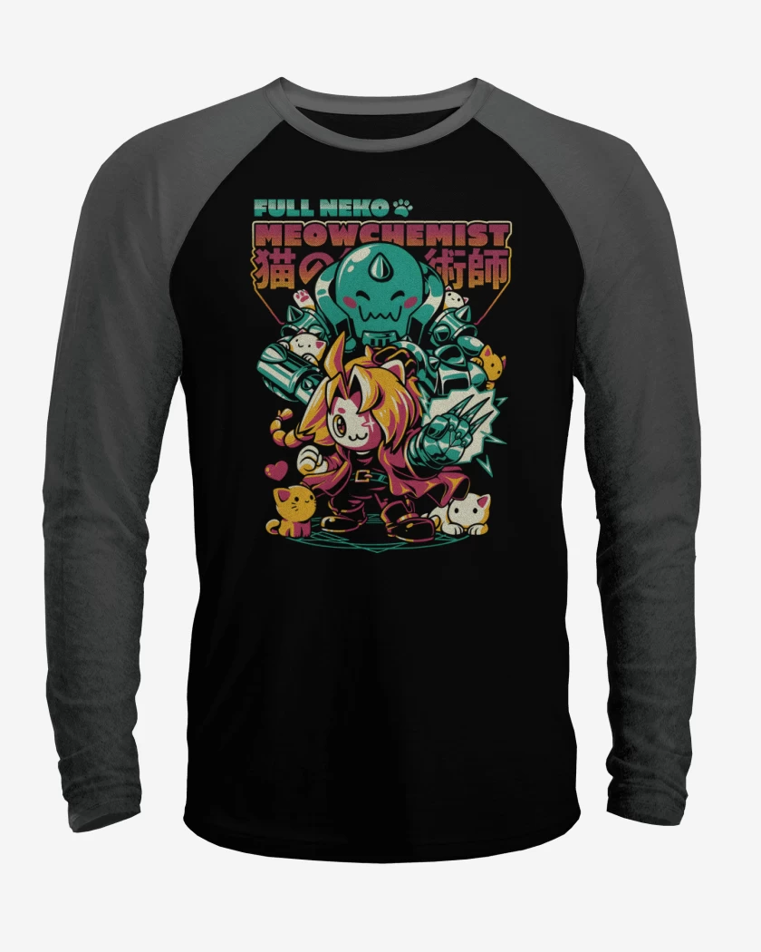 Polera Raglan FullNeko Meowchemist