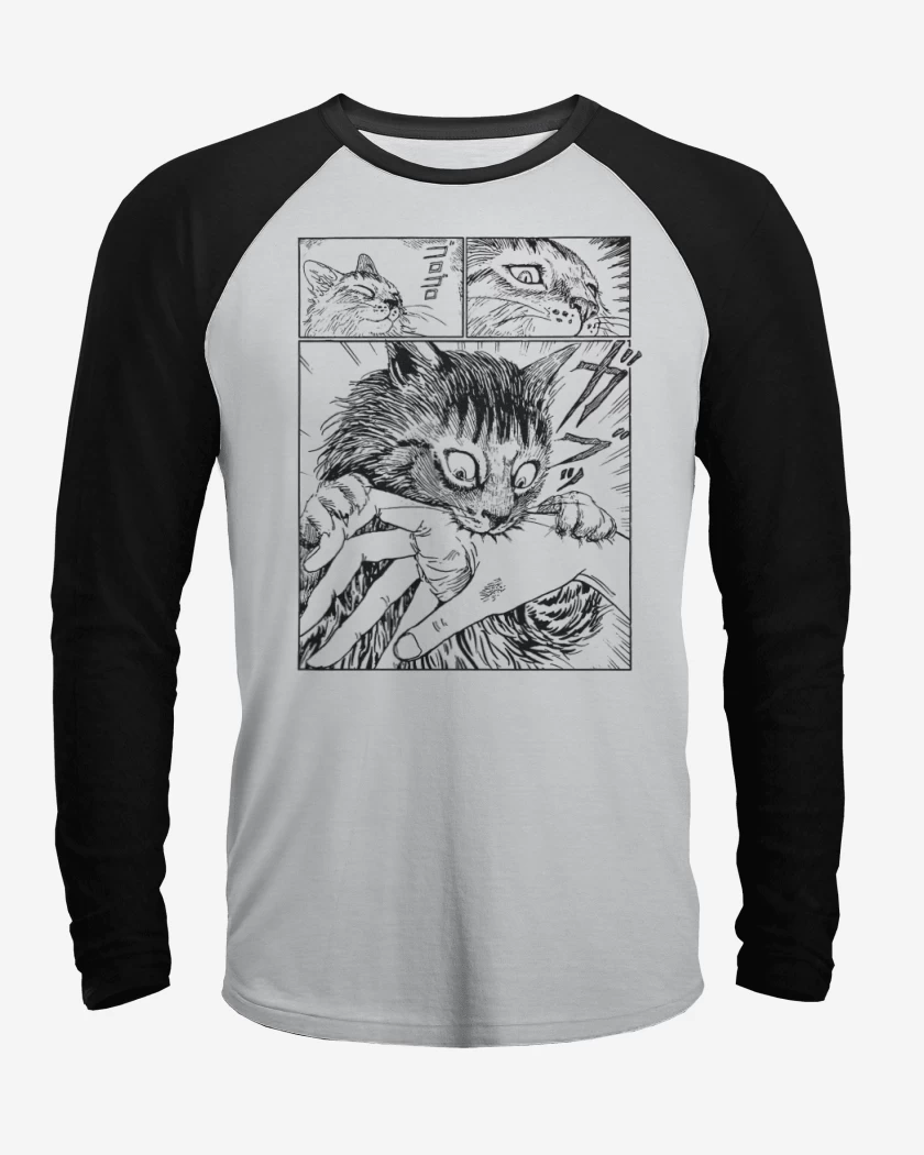 Polera Raglan Gato Junji Ito