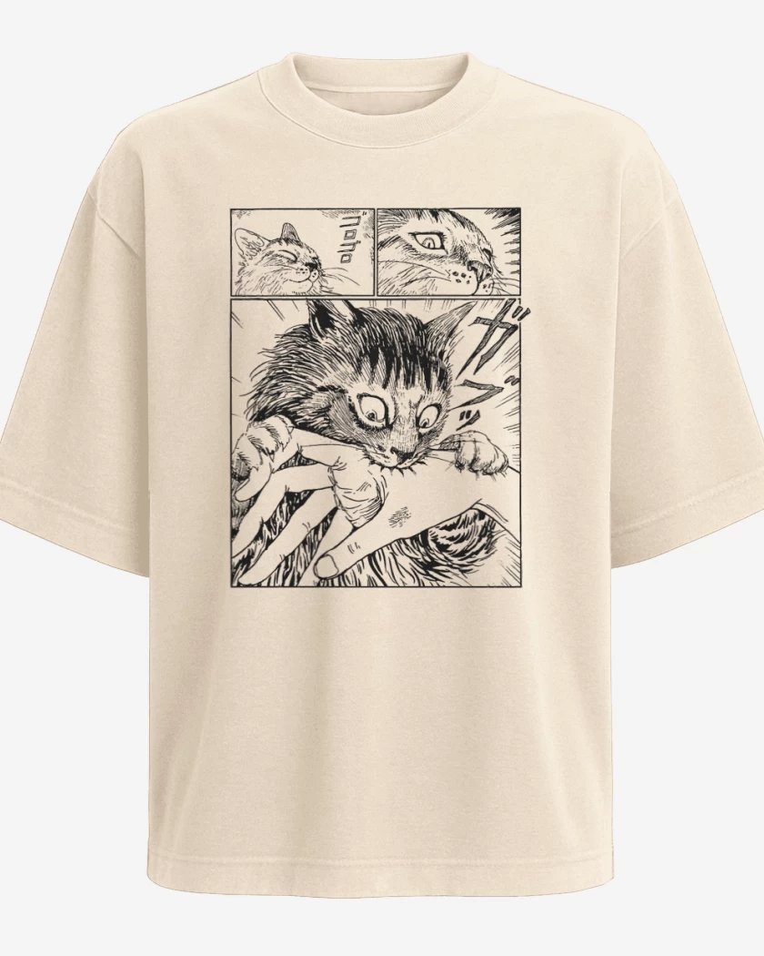 Polera Oversize Gato Junji Ito