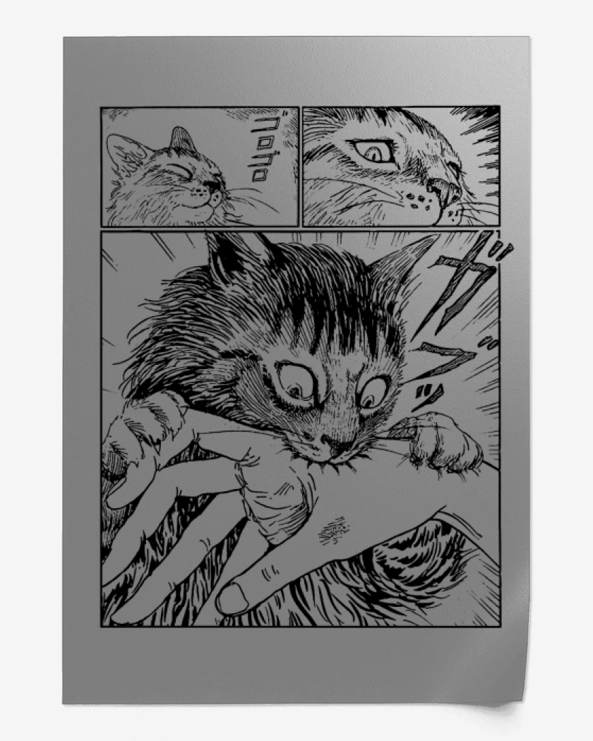 Print Gato Junji Ito