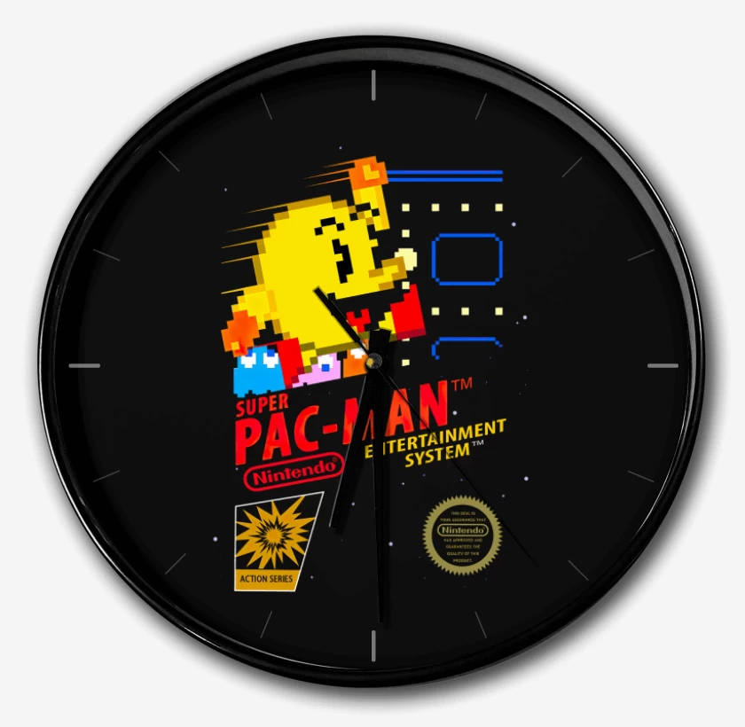 Reloj Negro de Pac Man portada