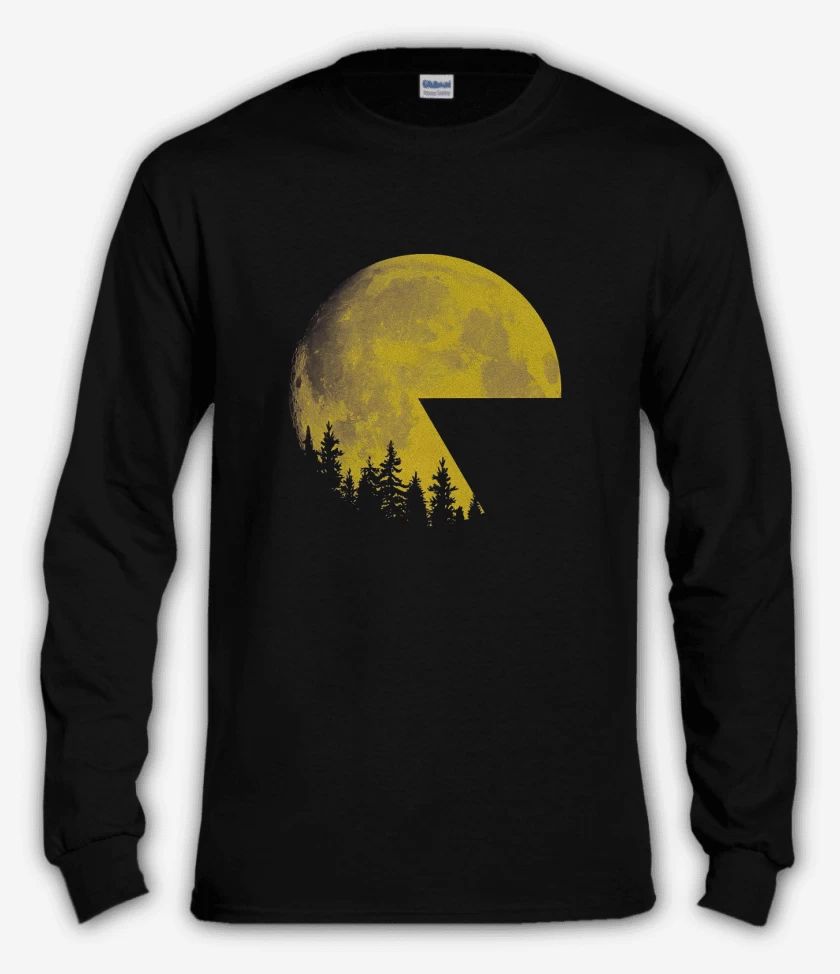 Polera manga larga Negro de Pac Moon