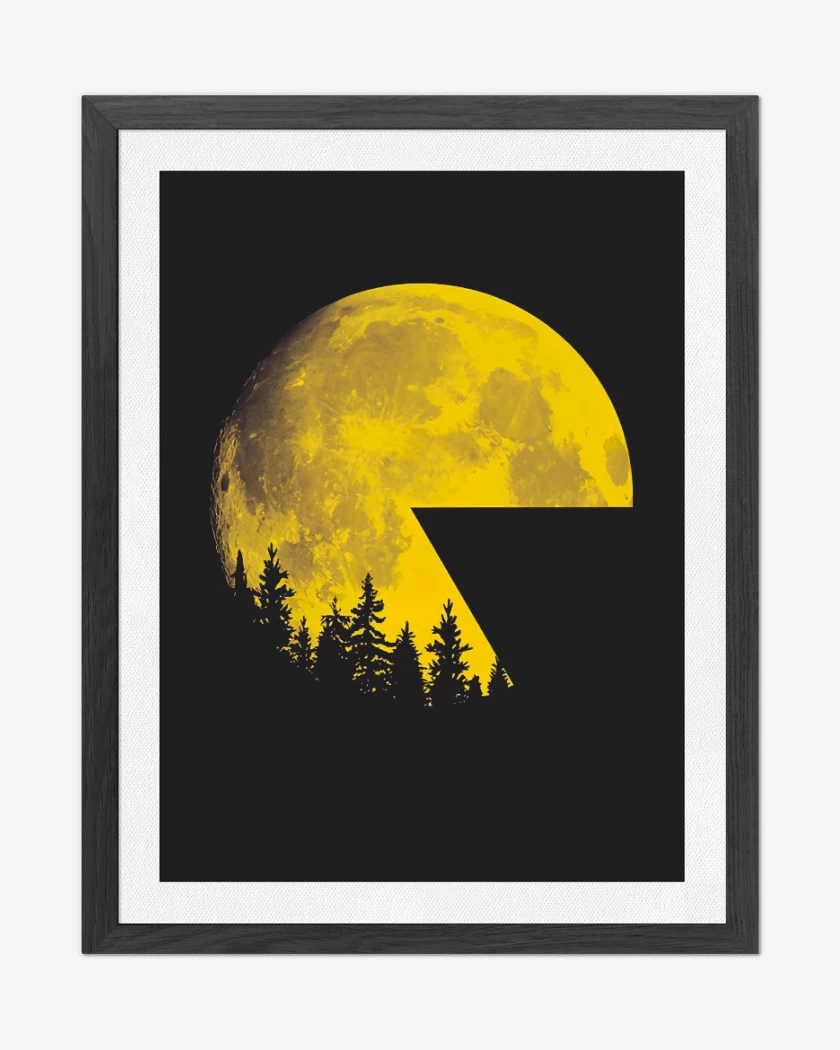 Cuadro decorativo Negro de Pac Moon