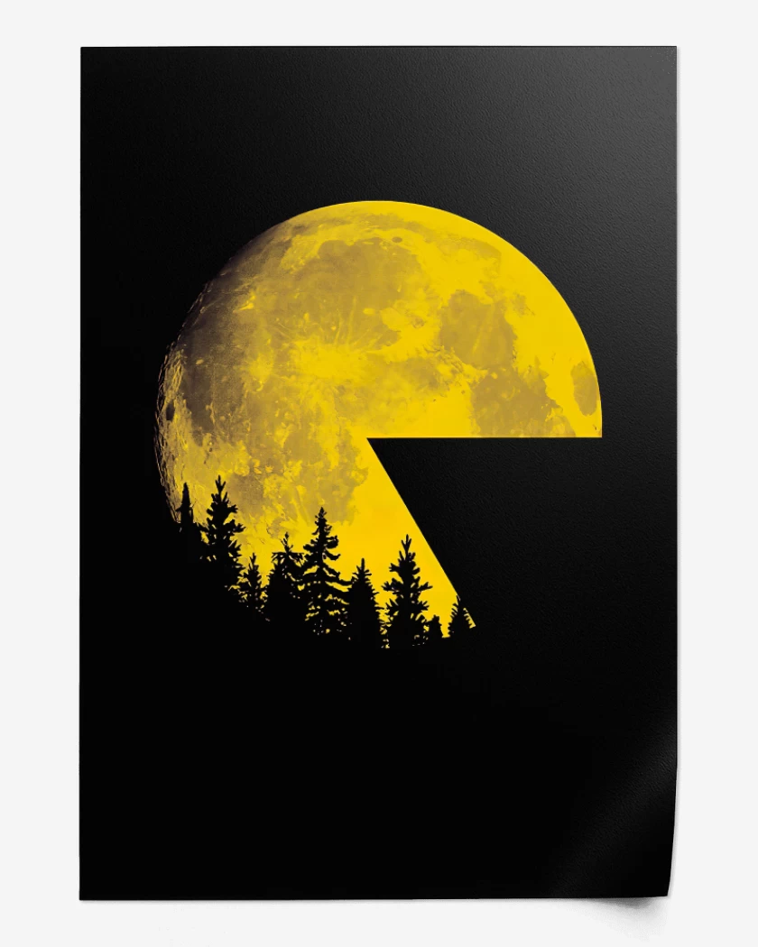Print Pac Moon