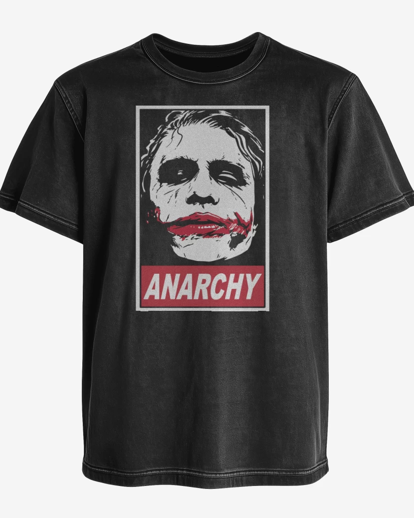Polera desgastada Negro de Jok Anarchy