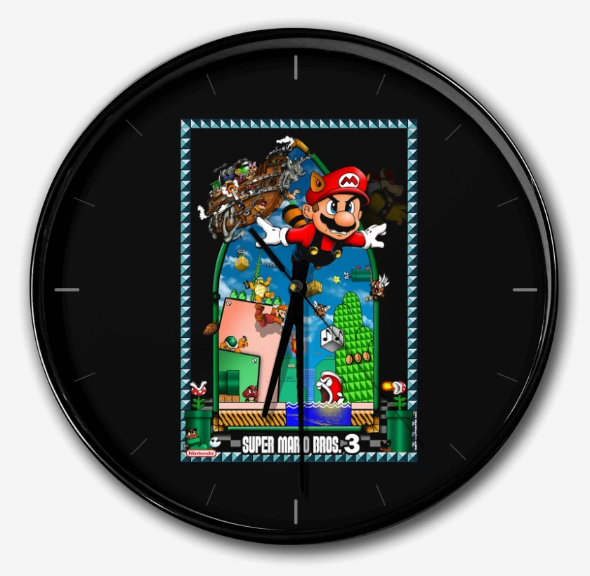 Reloj Negro de Super Bigote 3 Poster
