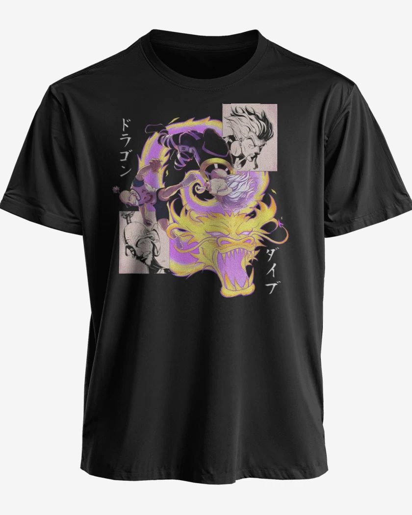 Polera premium Negro de Zeno vs Netero