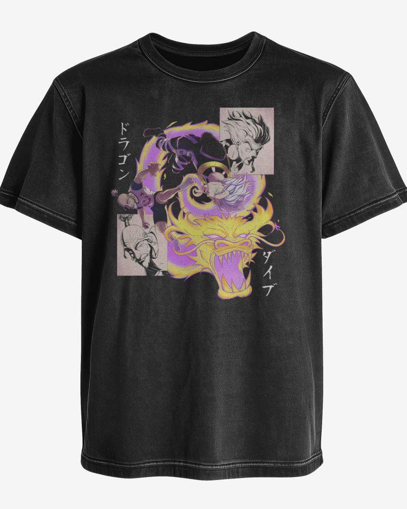 Polera desgastada Zeno vs Netero