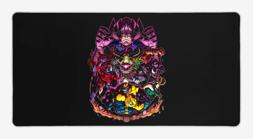 Mouse pad Gamer Negro de La Maldad de Marvel