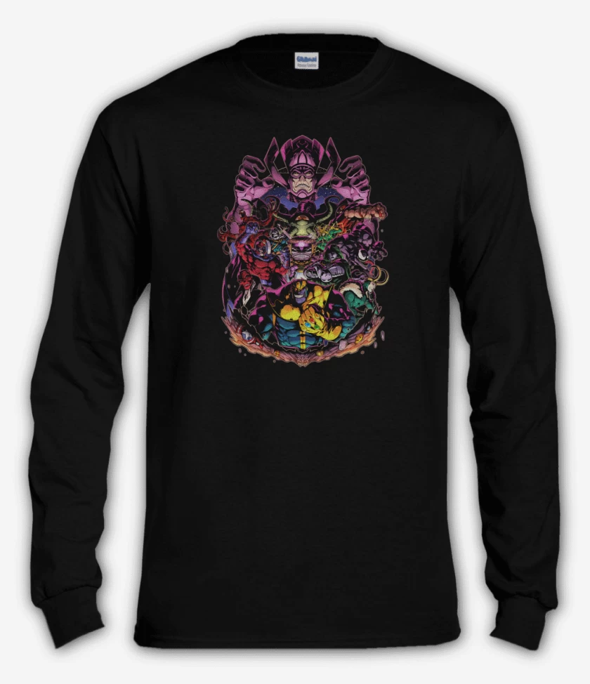 Polera manga larga Negro de La Maldad de Marvel
