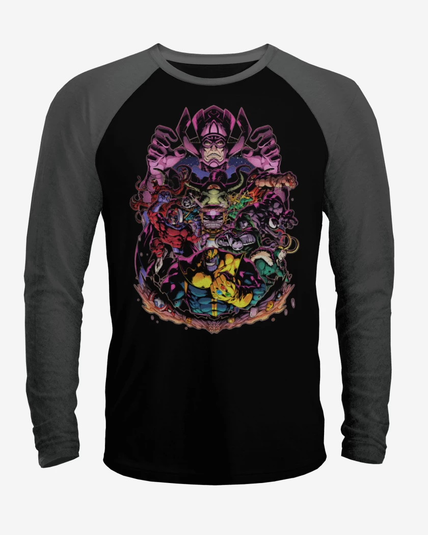 Polera Raglan La Maldad de Marvel