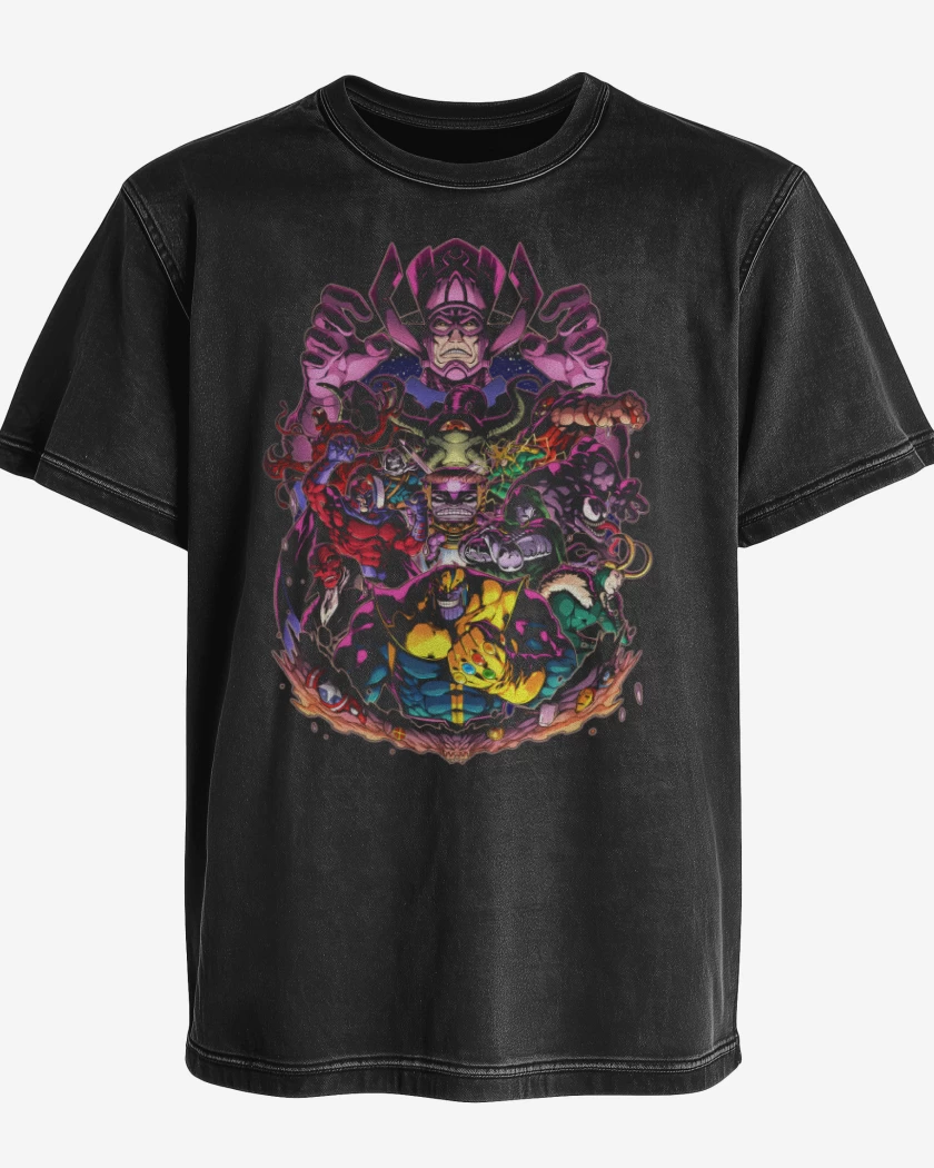 Polera desgastada La Maldad de Marvel