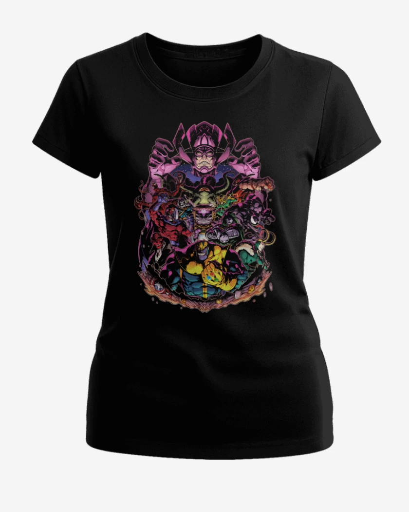 Polera de Mujer Negro de La Maldad de Marvel