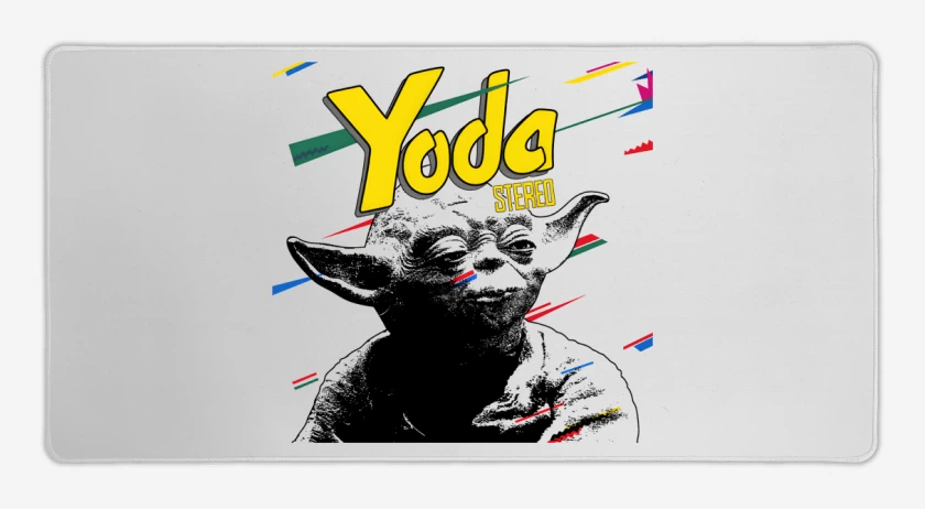 Mouse pad Gamer Blanco de Yoda Stereo