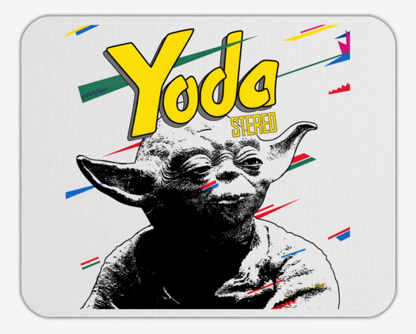Mousepad Blanco de Yoda Stereo