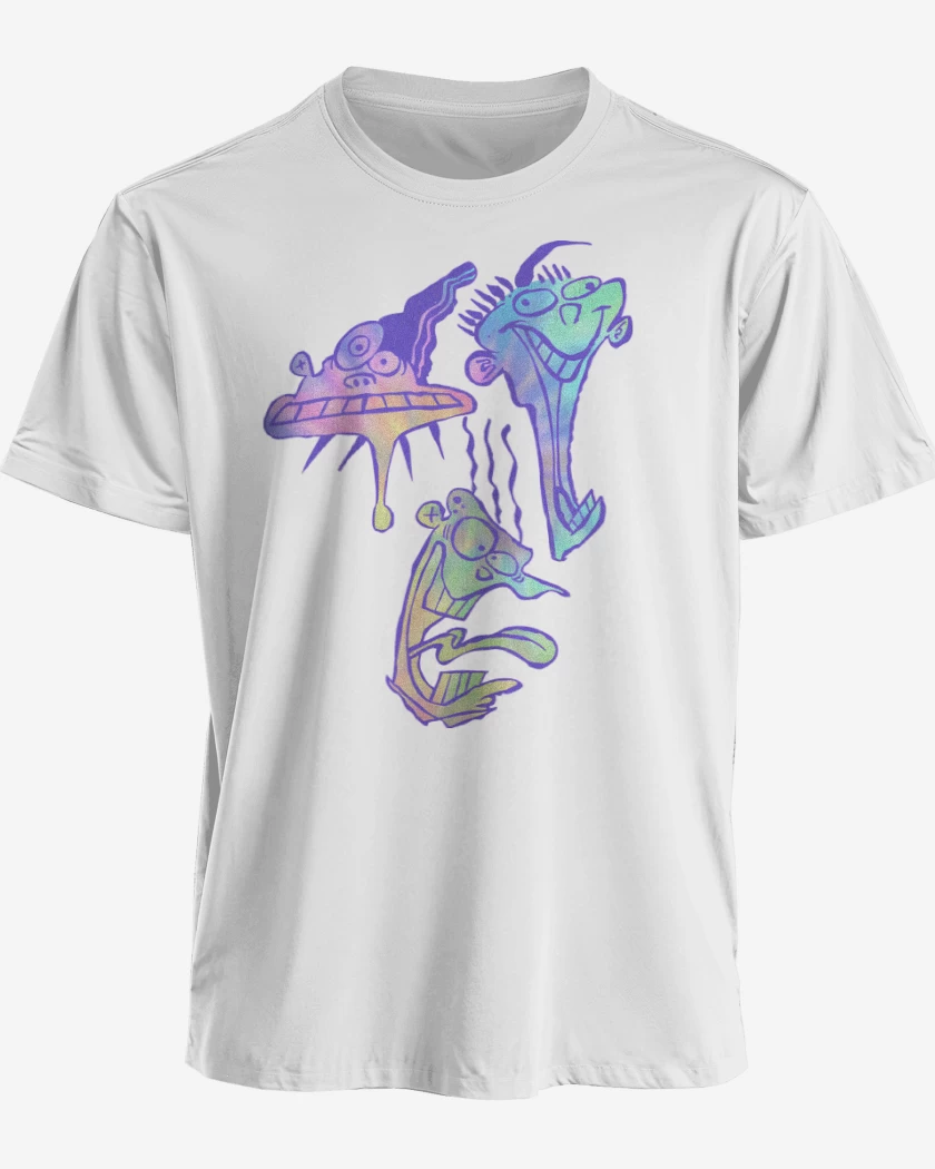 Polera premium Blanco de Ed, Edd y Eddy