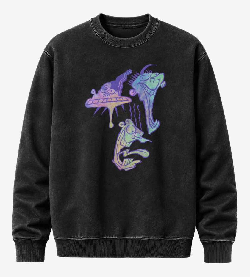 Poleron Polo Acid Wash Negro de Ed, Edd y Eddy