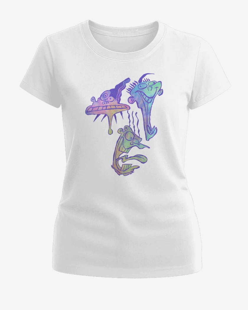Polera de Mujer Blanco de Ed, Edd y Eddy