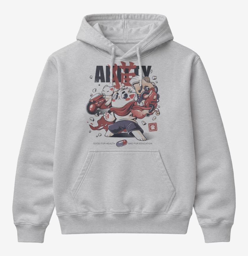 Poleron Canguro básico Gris Melange de Akitty