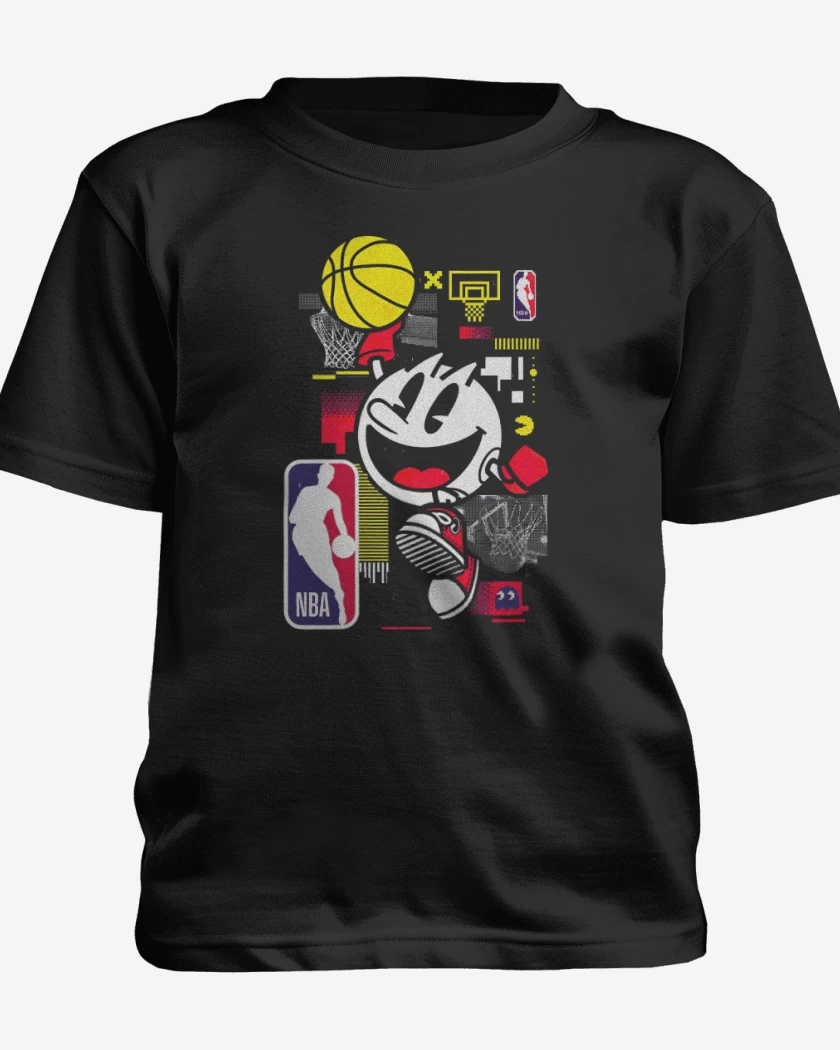 Polera de niño Negro de Pac man Nba