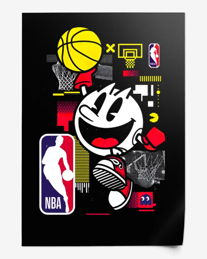 Print Pac man Nba