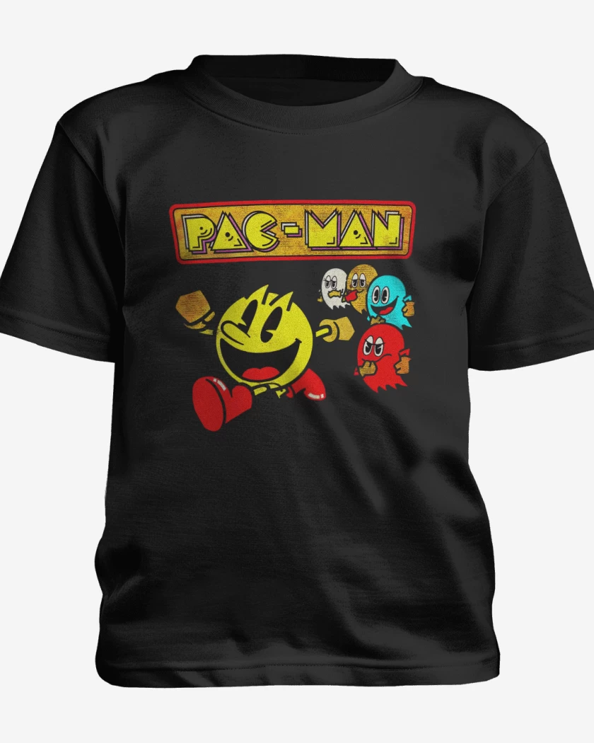 Polera de niño Negro de Pac man Run