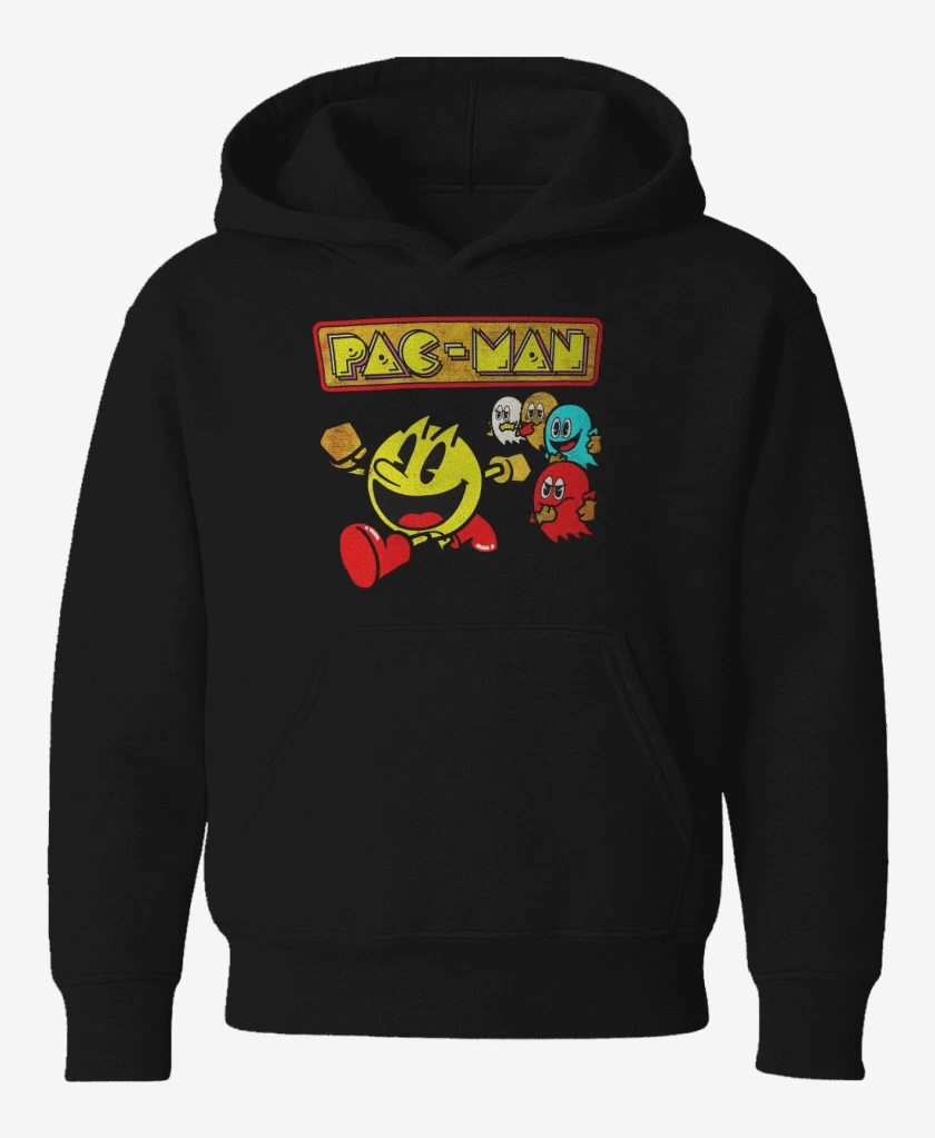 Poleron de niño Negro de Pac man Run