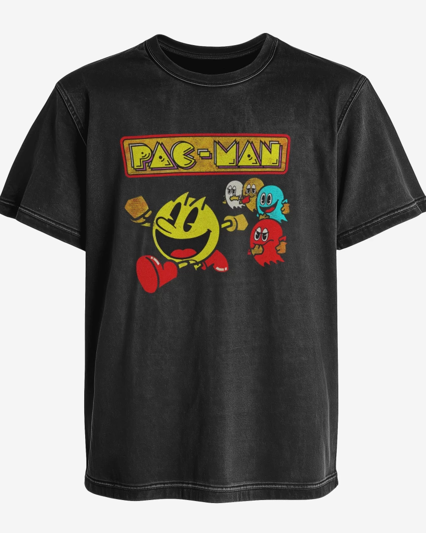 Polera desgastada Pac man Run