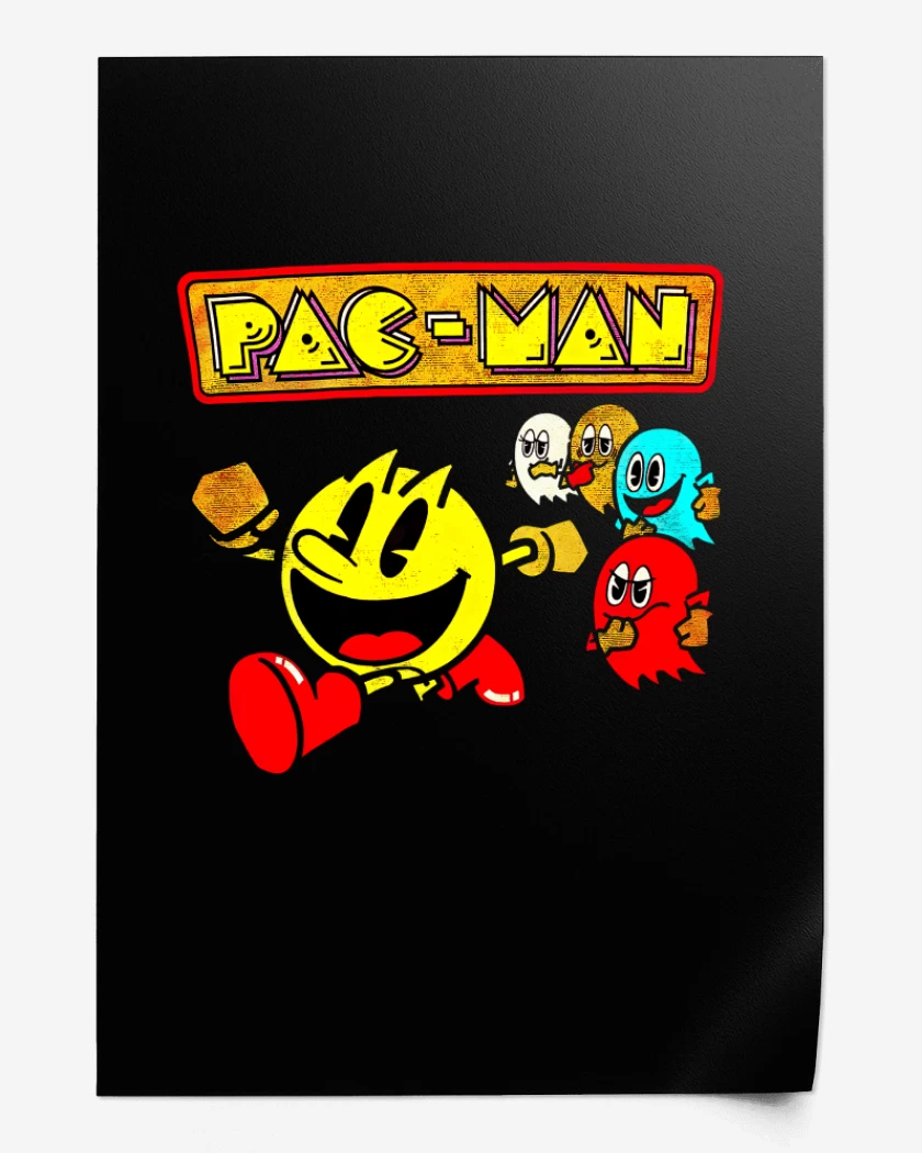Print Negro de Pac man Run