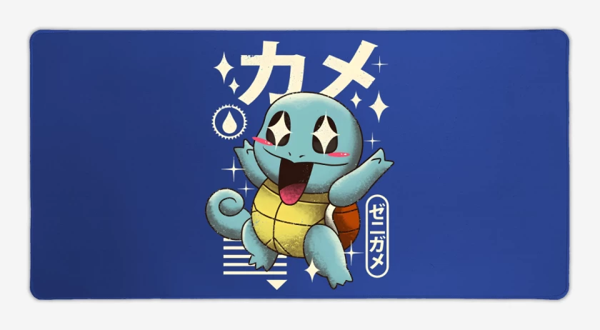 Mouse pad Gamer Azul Rey de Squirtle Kawaii