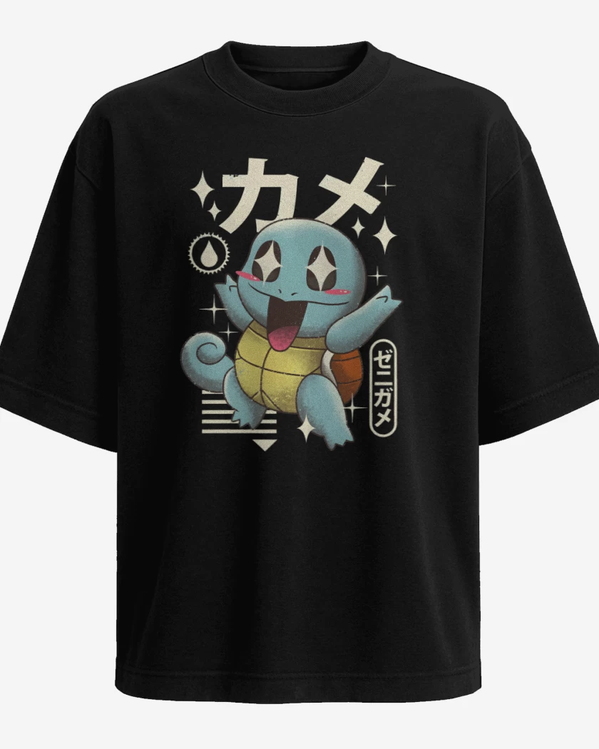 Polera Oversize Squirtle Kawaii