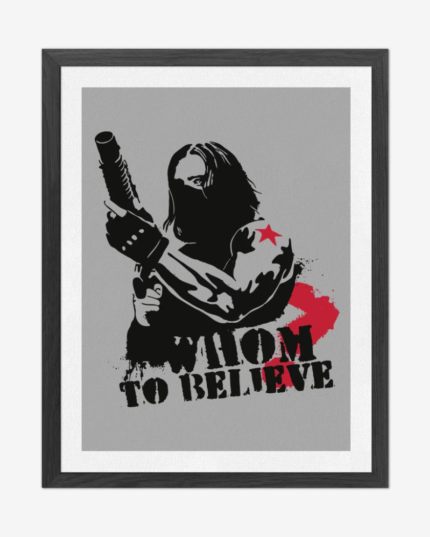 Cuadro decorativo Gris Melange de Whom to believe