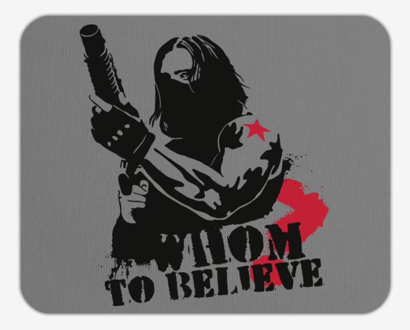 Mousepad Whom to believe