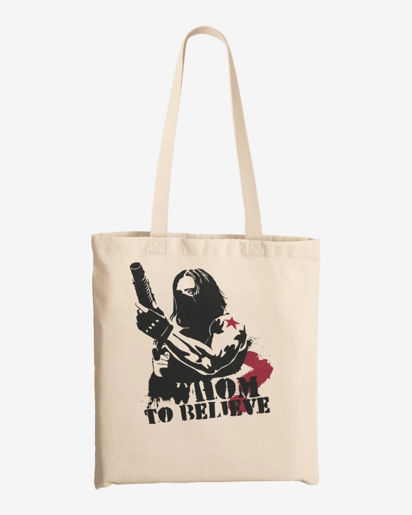 Totebag Whom to believe