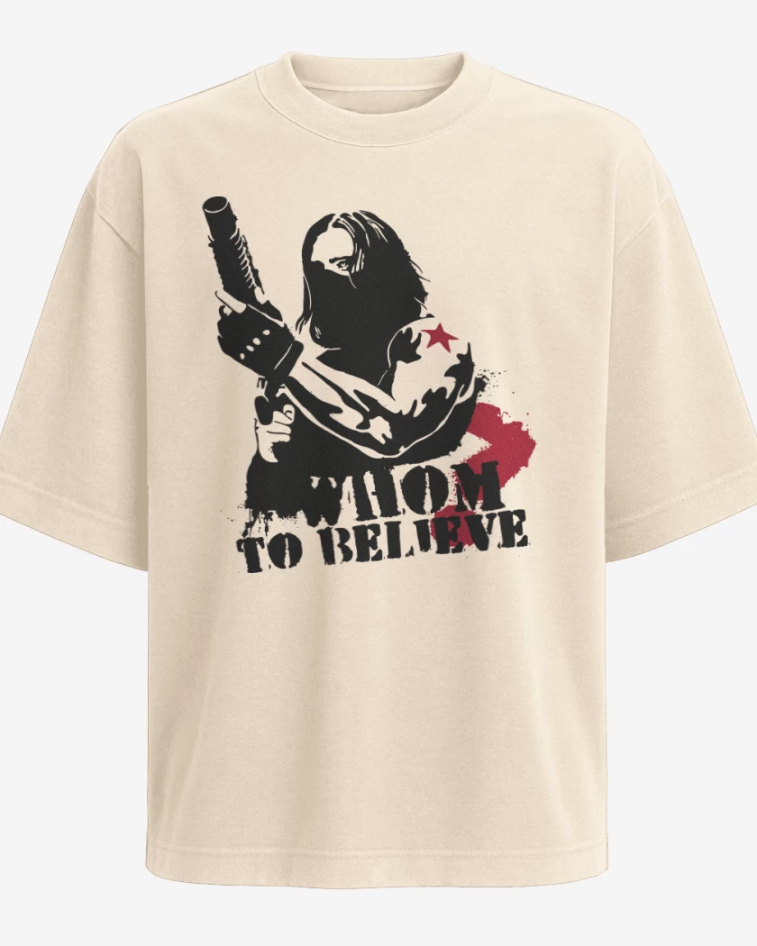 Polera Oversize Beige de Whom to believe