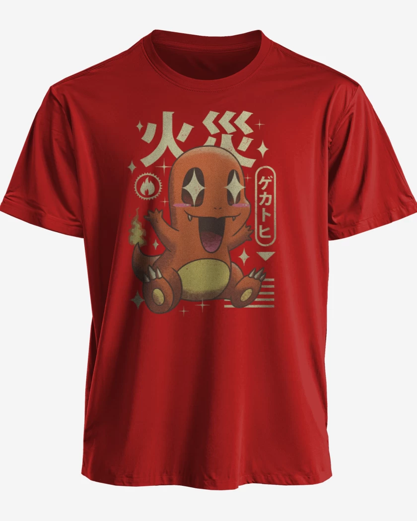 Polera Charmander Kawaii