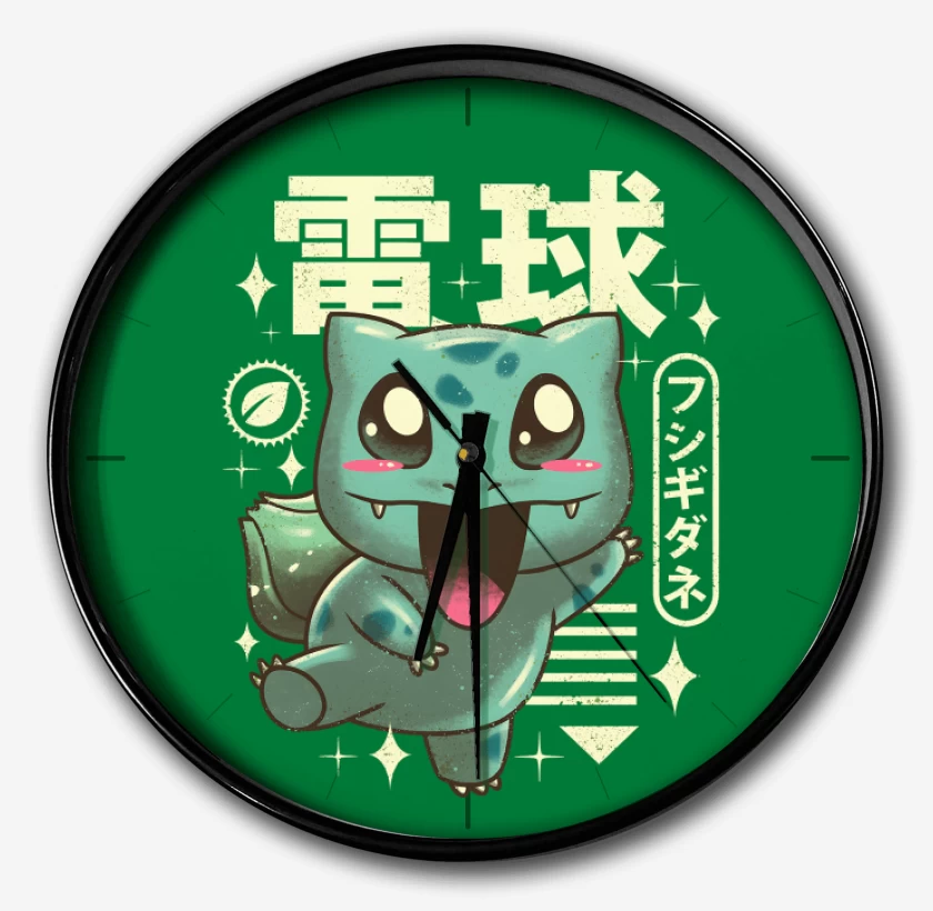 Reloj Verde jade de Bulbasaur Kawaii