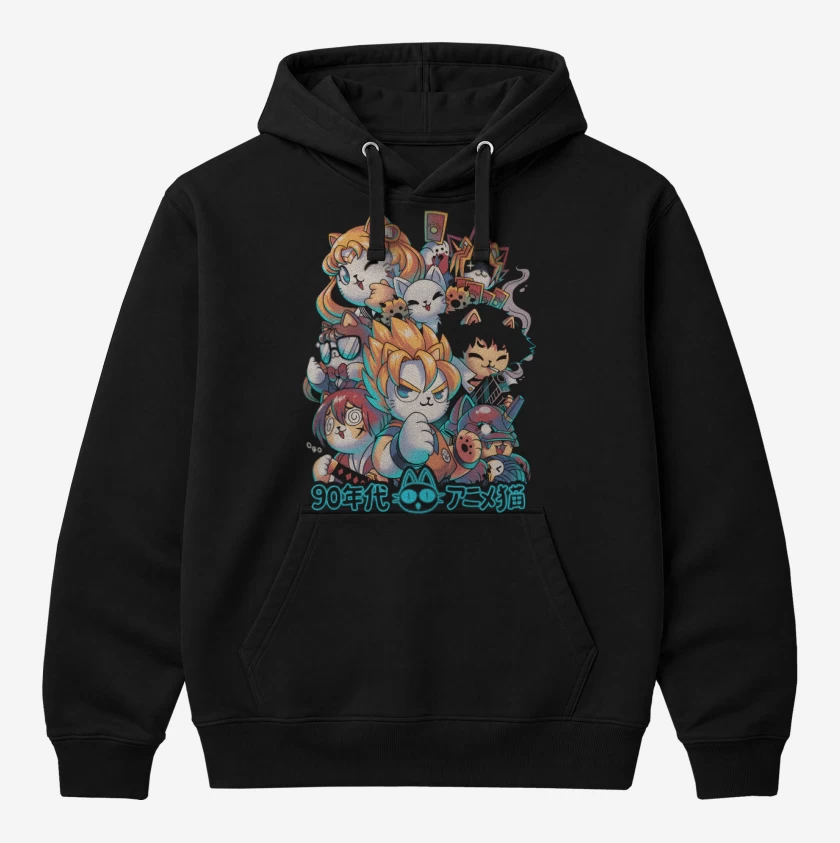 Polerón Canguro Neko Kawaii Anime