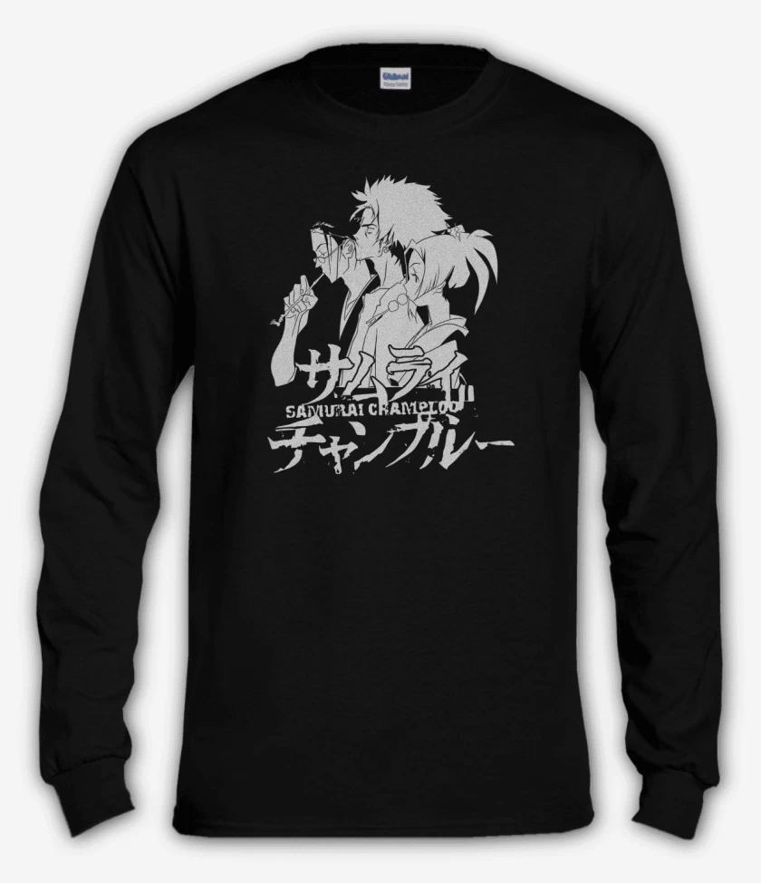 Polera manga larga Negro de Samurai Champloo