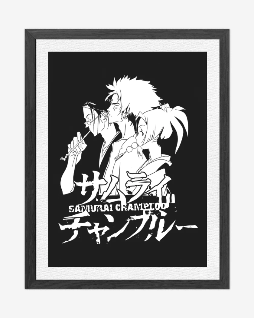 Cuadro decorativo Negro de Samurai Champloo
