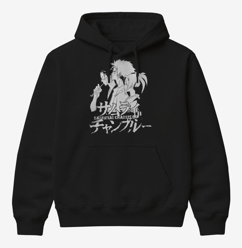 Poleron Canguro básico Negro de Samurai Champloo