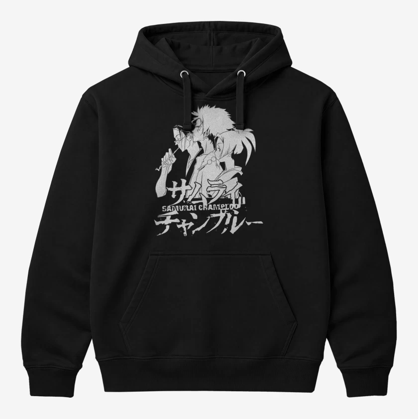 Polerón Canguro Negro de Samurai Champloo