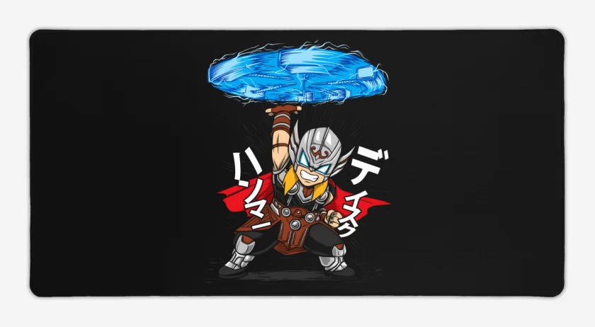 Mouse pad Gamer Negro de Martillo Volador