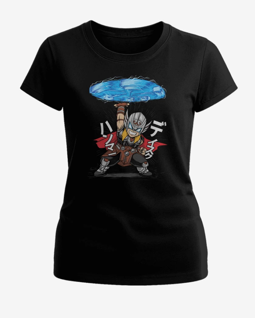 Polera de Mujer Negro de Martillo Volador