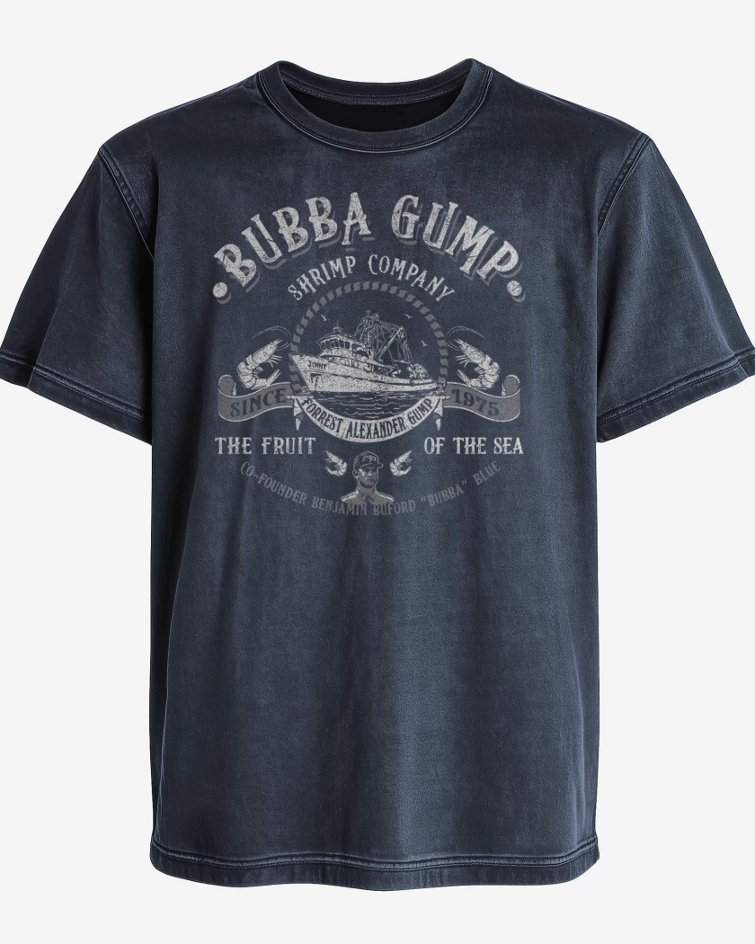 Polera desgastada Bubba Gump Company