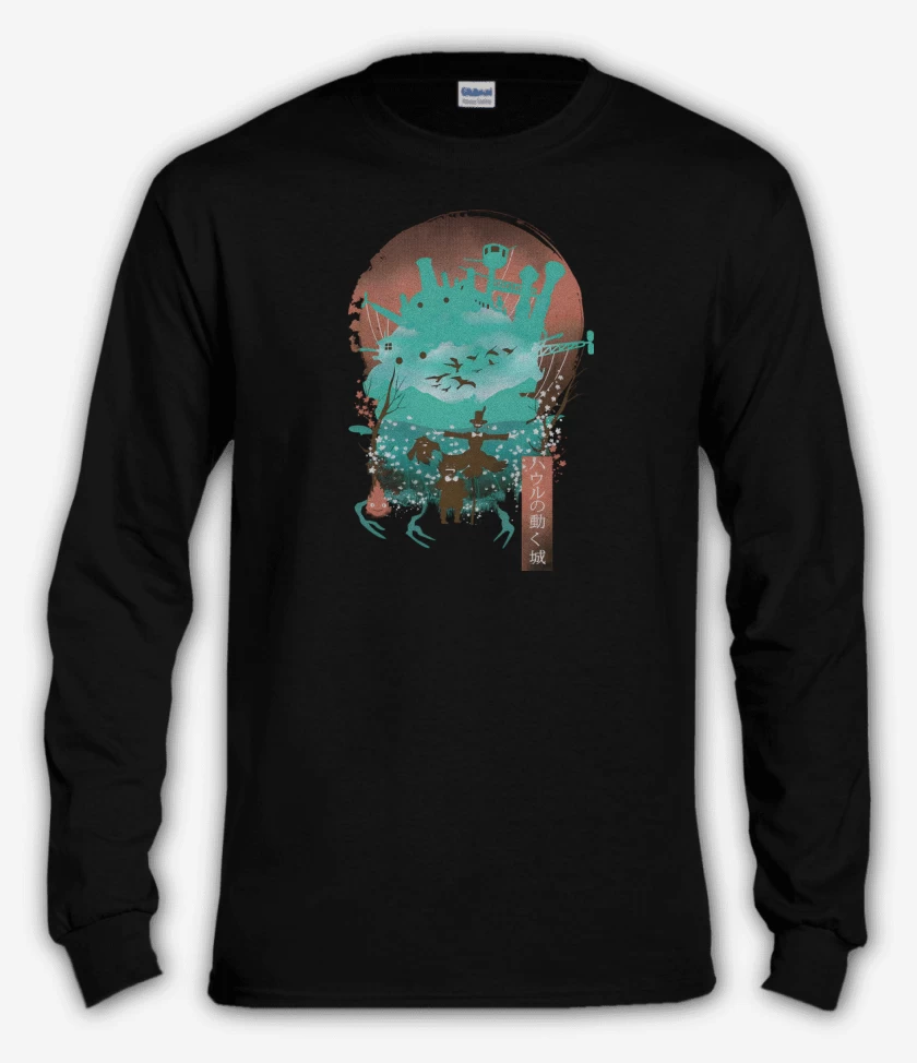Polera manga larga Negro de El Castillo Ambulante