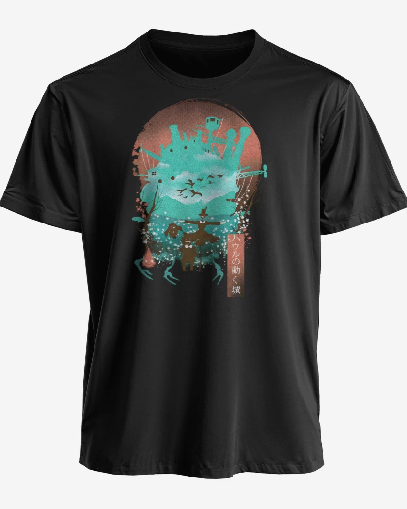 Polera premium Negro de El Castillo Ambulante